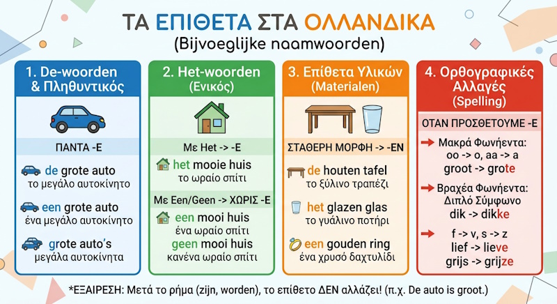 Bijvoeglijke naamwoorden &ndash; &Epsilon;&pi;ί&theta;&epsilon;&tau;&alpha;